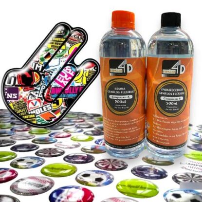Resina Gemelos Flexible para Calcomanías