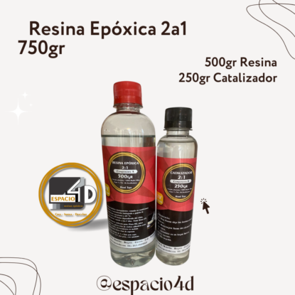 750gr Resina Epóxica 2a1