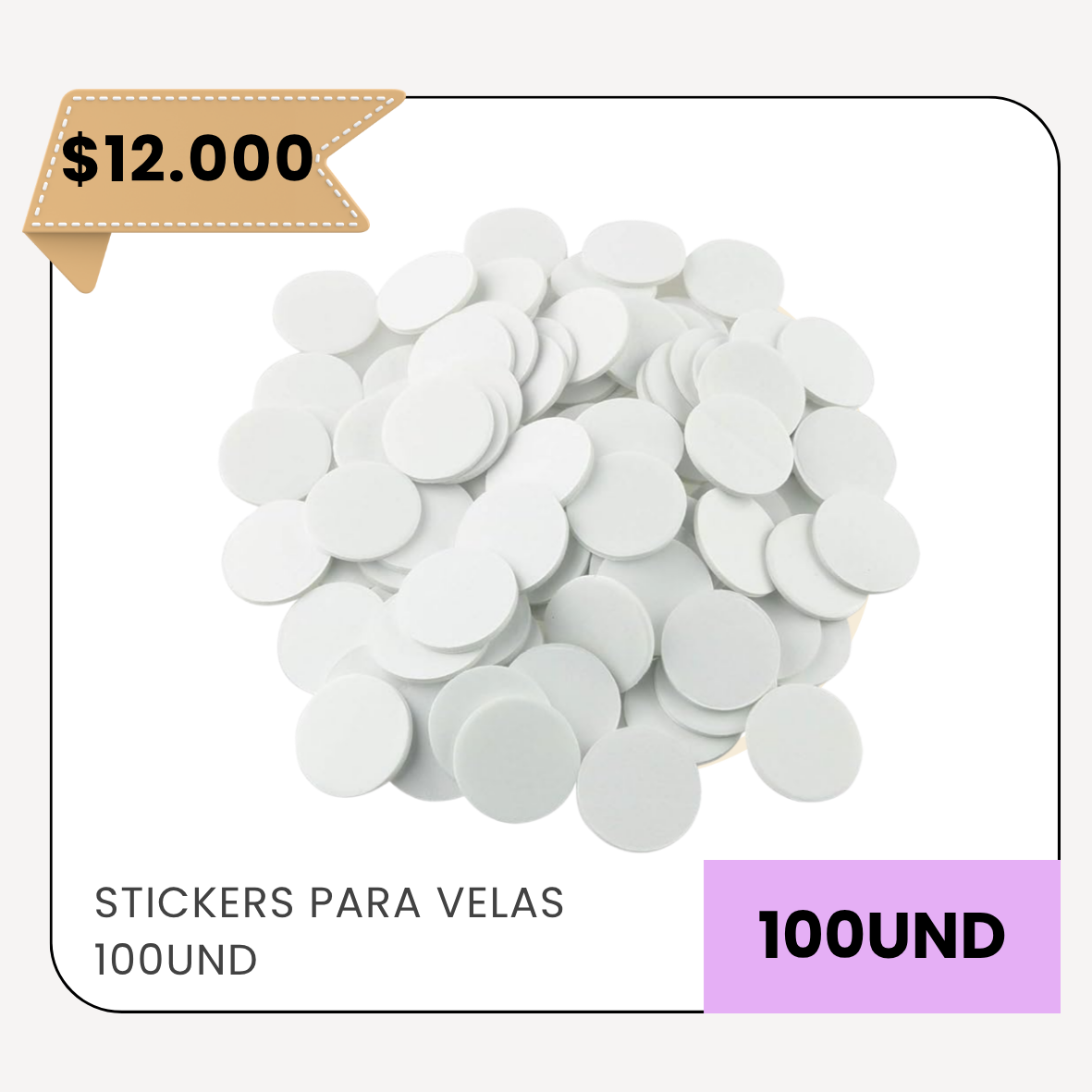 Stickers Adhesivos para Velas