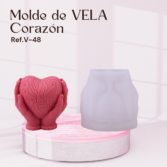 V-48 MOLDE PARA VELAS CORAZÓN