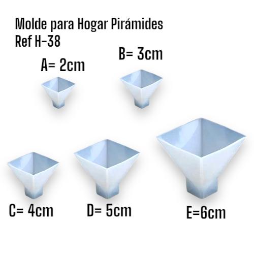 H-38 MOLDE DE HOGAR PIRAMIDES A-B-C-D-E-F - Imagen 4