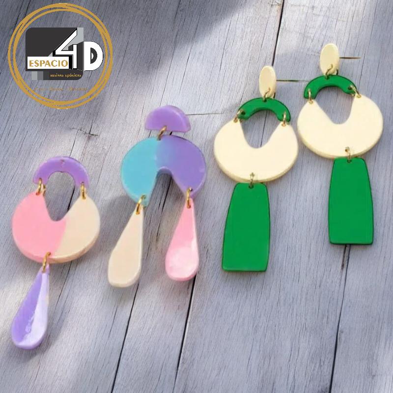 B-06 MOLDE DE JOYERIA ARETES PARA RESINA - Imagen 4