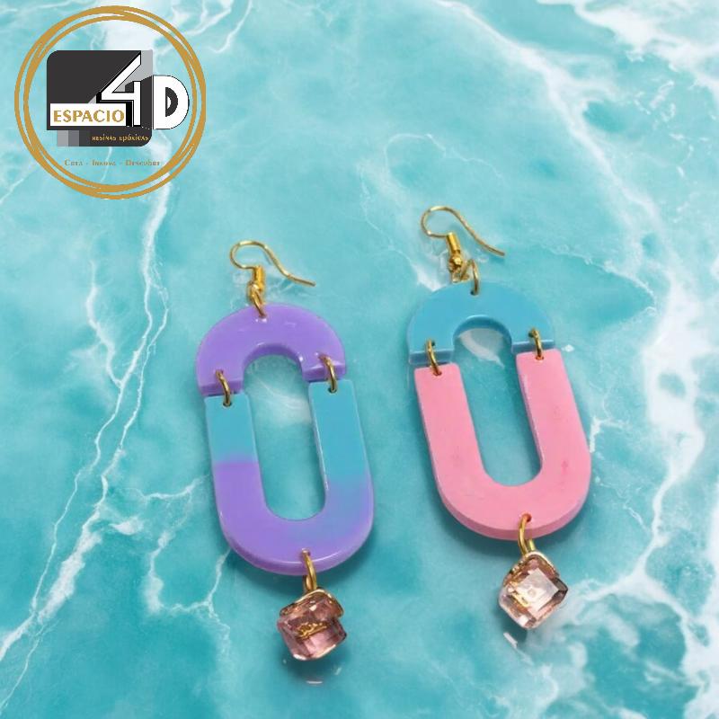 B-06 MOLDE DE JOYERIA ARETES PARA RESINA - Imagen 3
