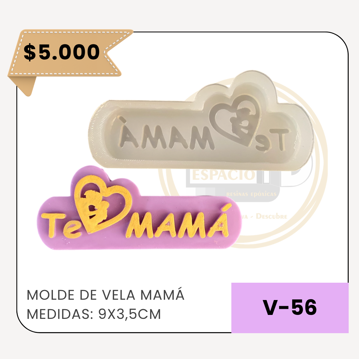 Molde te amo mama