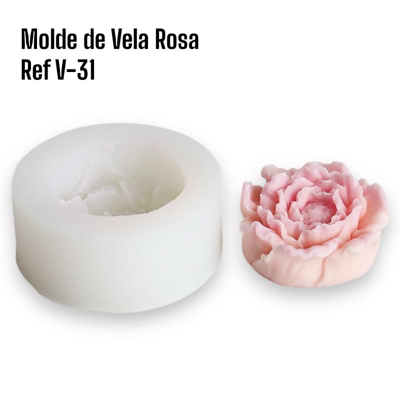 V-31 MOLDE PARA VELA ROSA