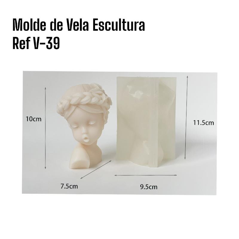 V-39 MOLDE DE VELAS ANGEL
