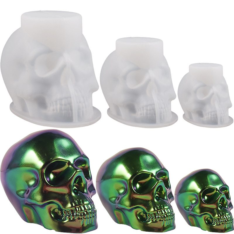 H-122A MOLDE PARA HOGAR LAMPARA CALAVERA GRANDE - Imagen 5