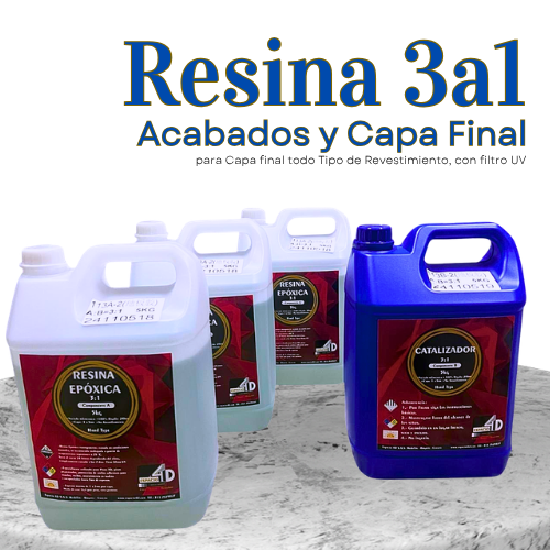 Resina Epóxica 3a1 Capa de 7mm para Revestimiento Pisos, Mesas, Mesones, Cuadros