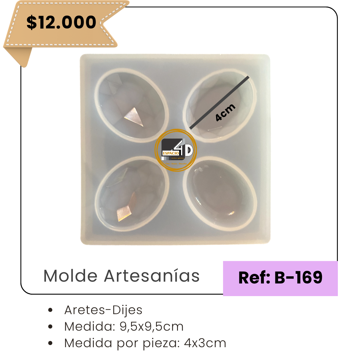MOLDES DE SILICONA PARA RESINA